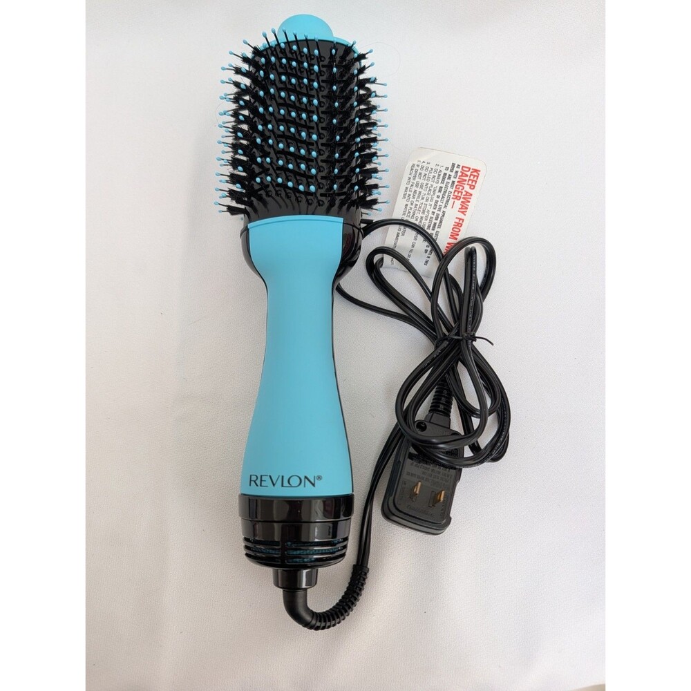 Revlon One-Step Hair Dryer Volumizer Turquoise Green Hot Air Brush RVDR5222